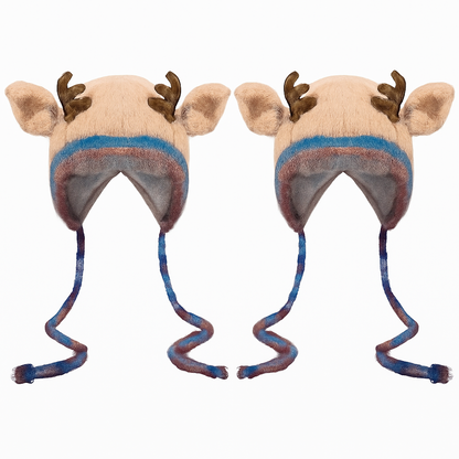 🎁🎄Christmas Sale 49% OFF! 🦌Original Design Festive Christmas Antler Hat🧶