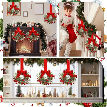 🎄 Christmas Sale 60% OFF – Festive Mini Wreaths for Every Corner