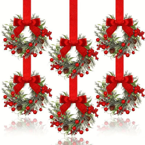 🎄 Christmas Sale 60% OFF – Festive Mini Wreaths for Every Corner