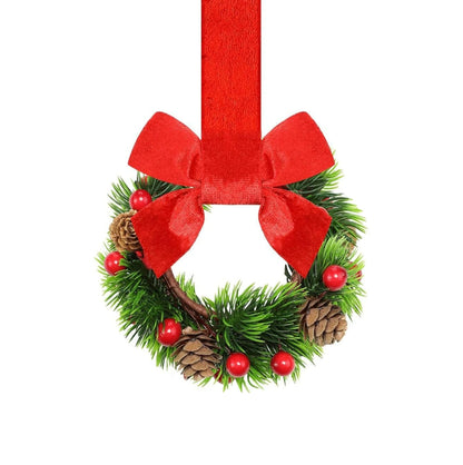 🎄 Christmas Sale 60% OFF – Festive Mini Wreaths for Every Corner