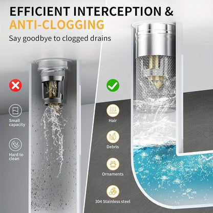 🔥Christmas promotion activities: Bathroom Sink  Universal Pop Up Sink Drain Filter